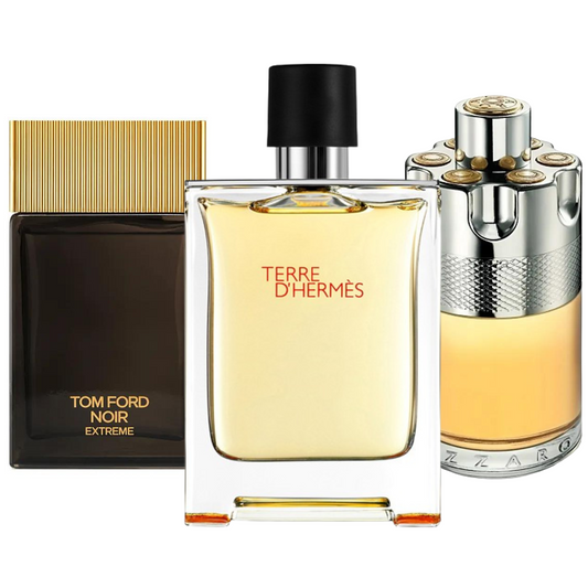 Paket mit 3 Parfums: Terre d’Hermès, Azzaro Wanted, Tom Ford Noir Extreme (Eau de Parfum)